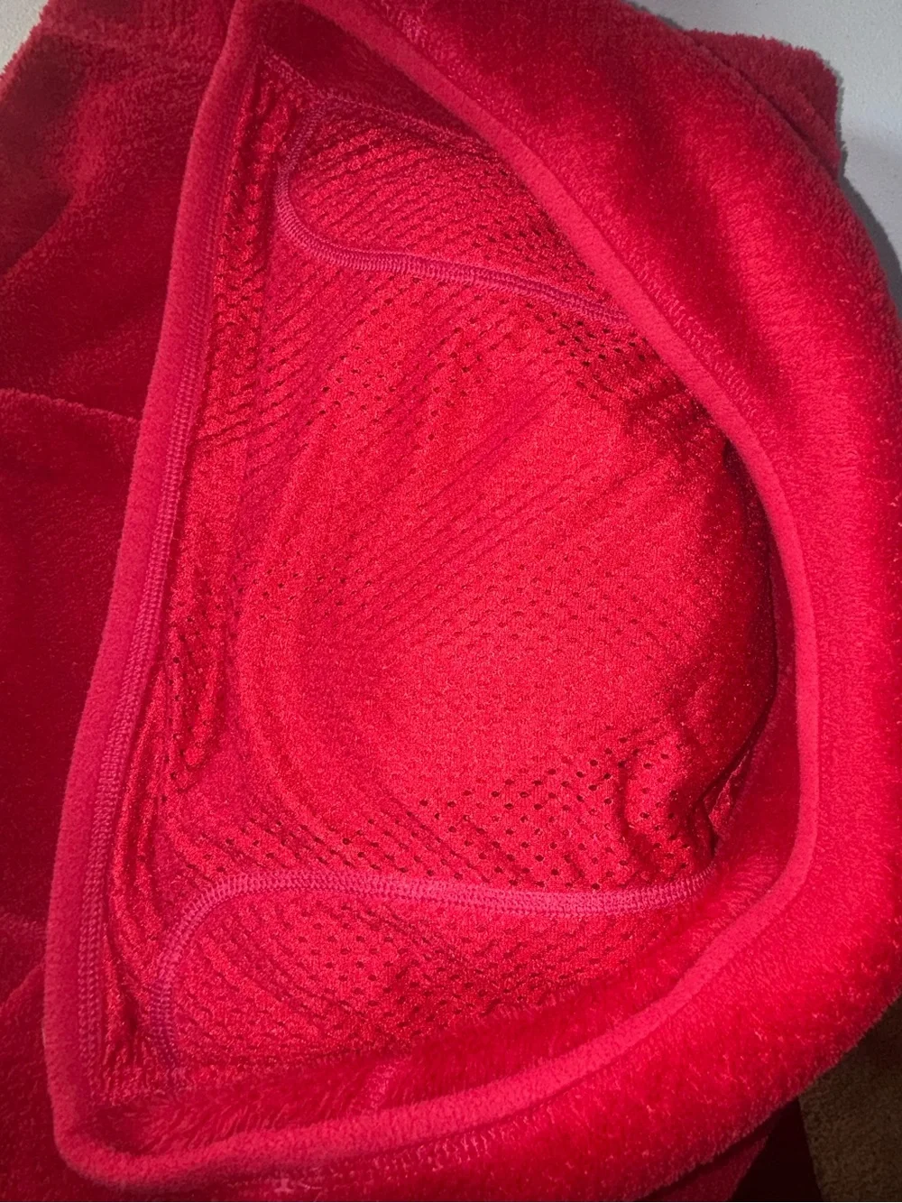 Patagonia Women’s Small Red Polartec Pro Thermal Fleece Pullover cozy outdoor - Picture 13 of 13
